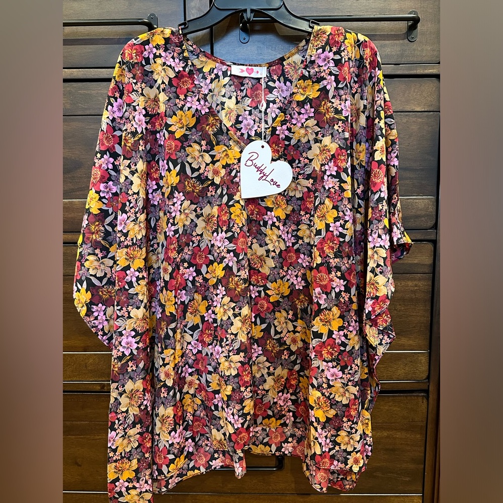 Buddy Love floral top, size L